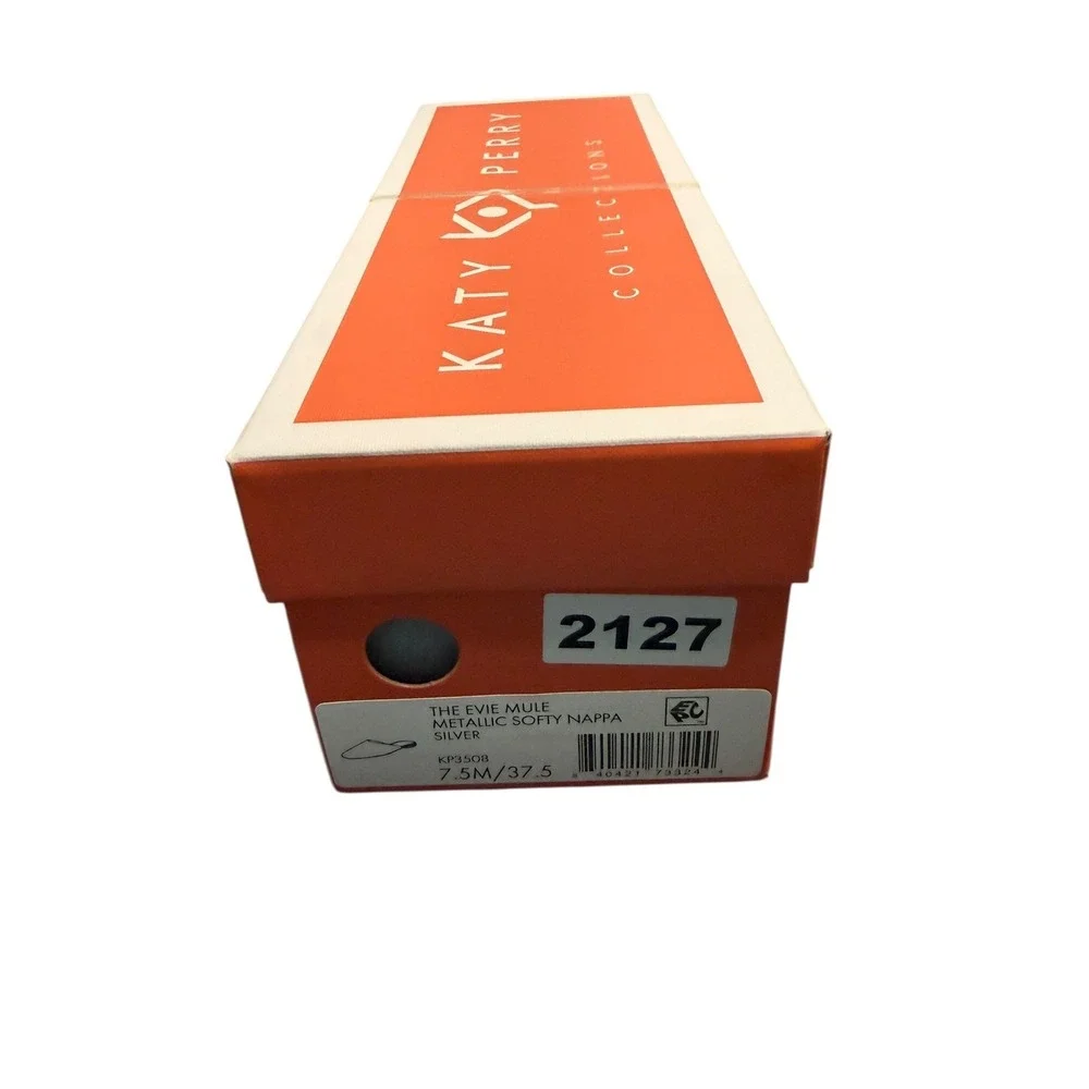 Katy‎ Perry The Evie Mule Metallic Silver 7.5 NIB - Picture 13 of 14